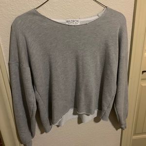 Wild fox Couture Grey Sweater.